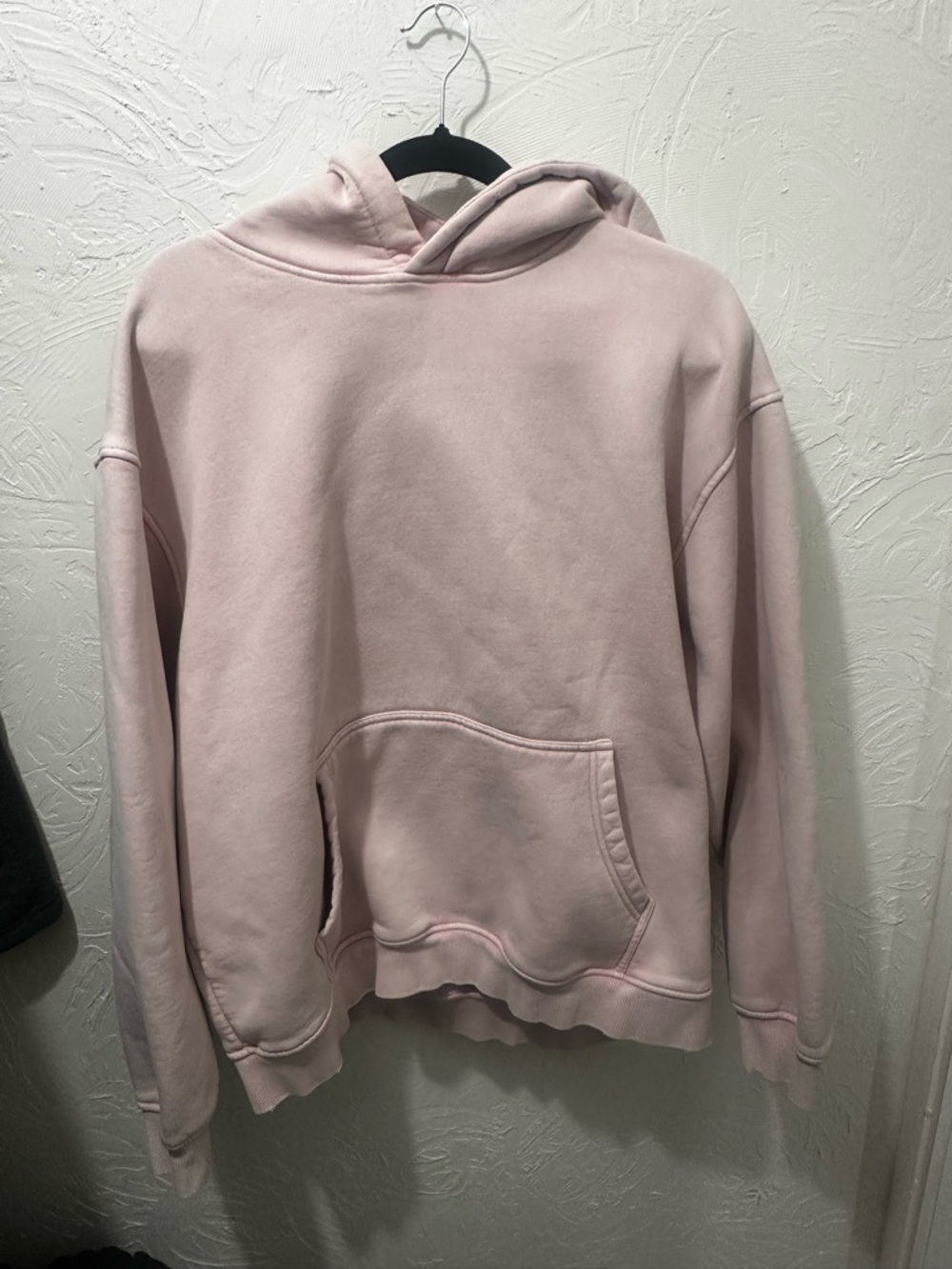 Men's Hooded Pullover Sweatshirt - Pale Pink